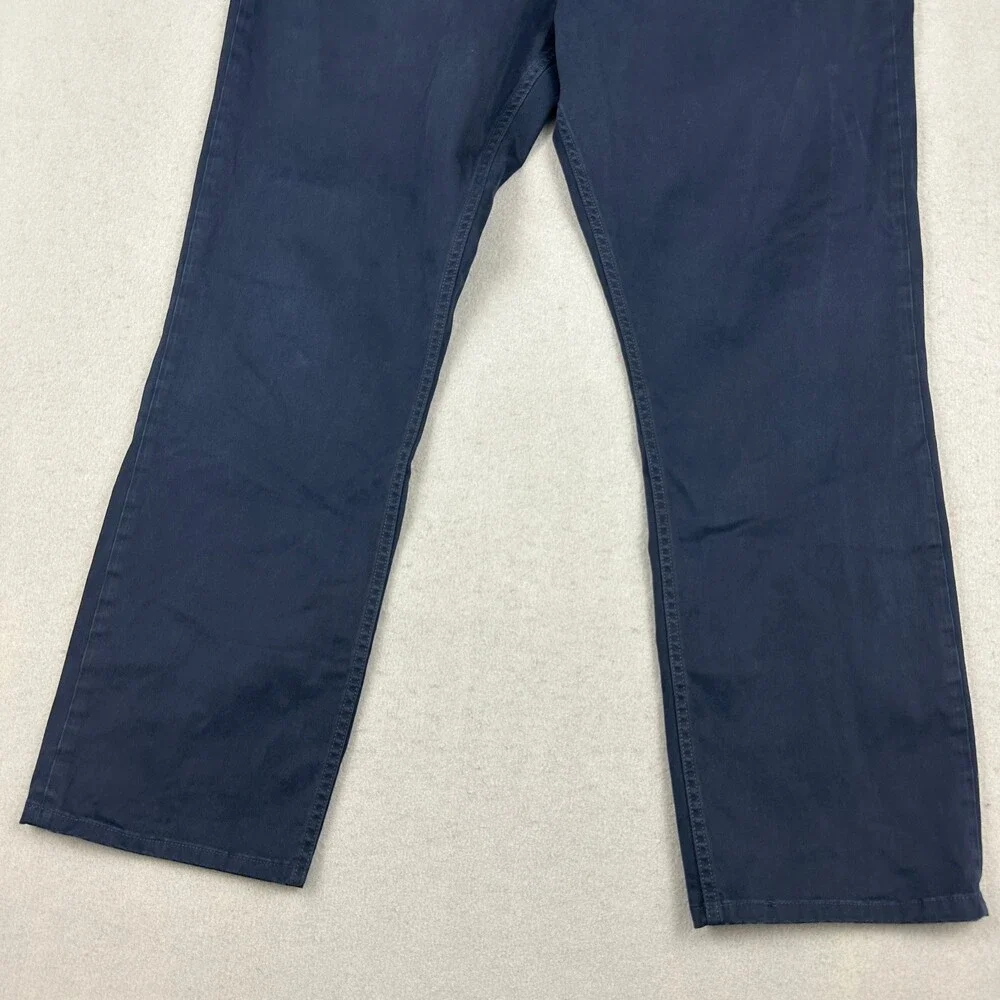 Polo Ralph Lauren Jeans Men 40 Blue Solid Varick Slim Straight Daek Wash Denim